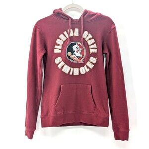 Florida State University Seminoles FSU Football Maroon Hoodie Size Small